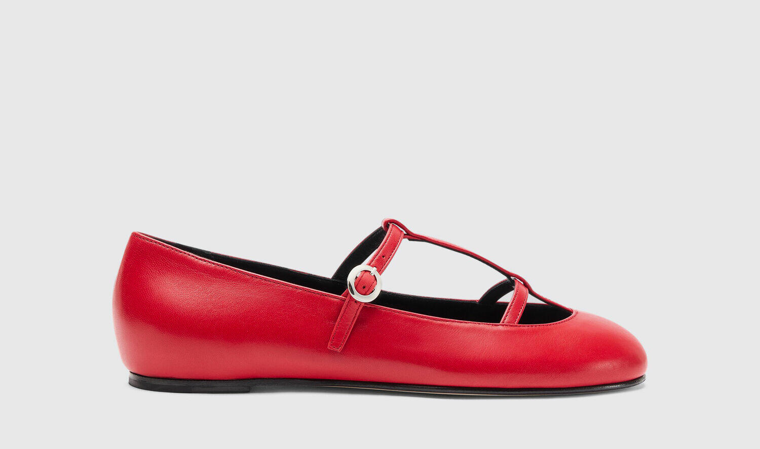 Scarosso Ballerinas Linda I Red Calf Leather Cover