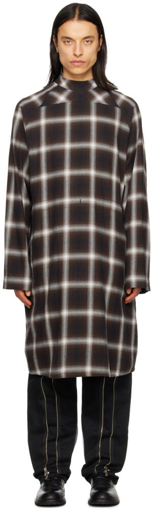 TAKAHIROMIYASHITA TheSoloist. Brown Check Shirt Cover