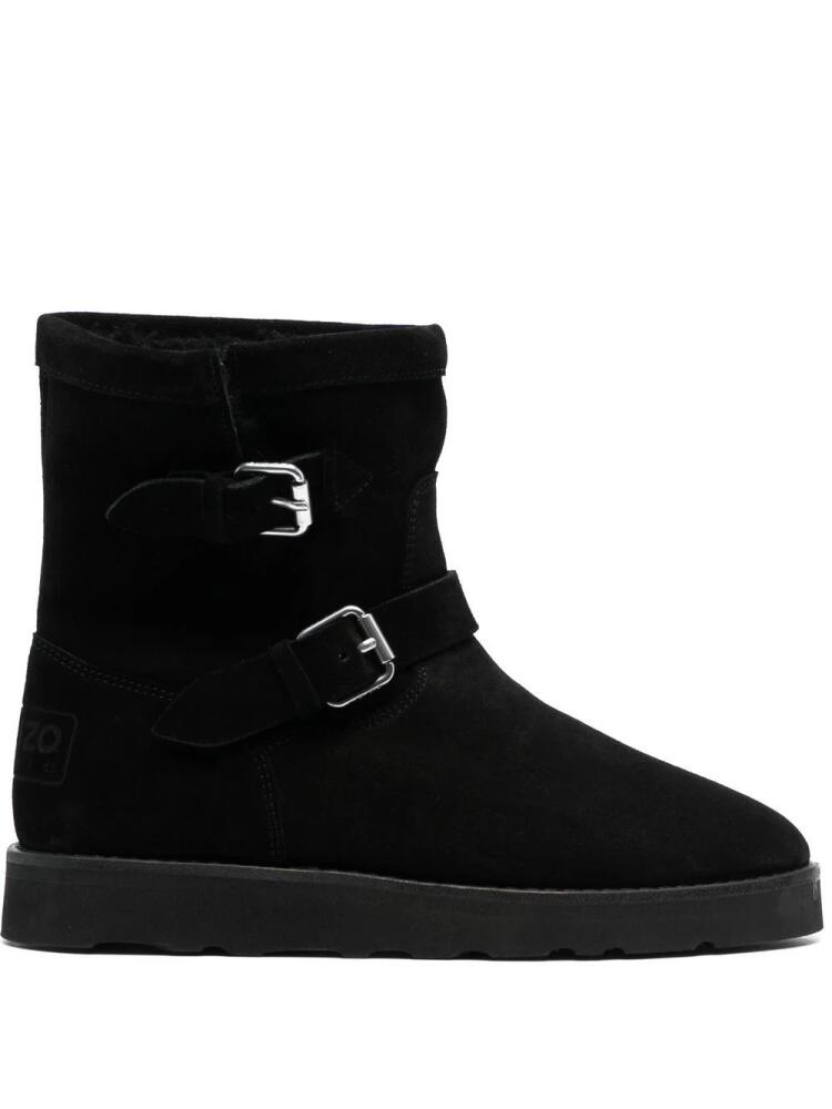 Kenzo buckle-detail suede boots - Black Cover