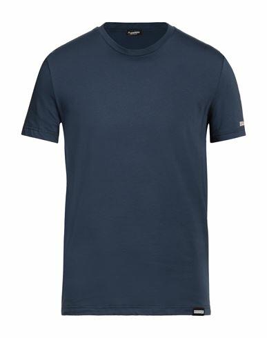 Dsquared2 Man Undershirt Navy blue Cotton, Elastane Cover