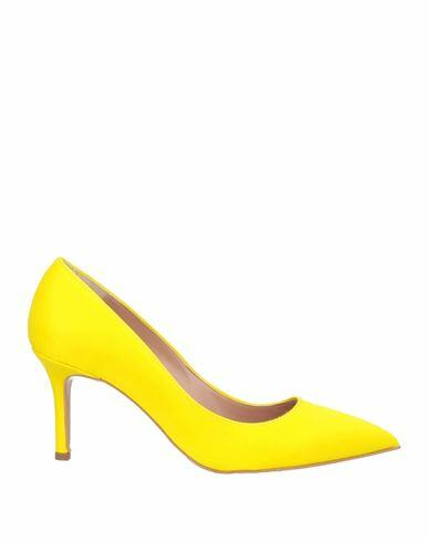 Geneve Woman Pumps Yellow Textile fibers Cover