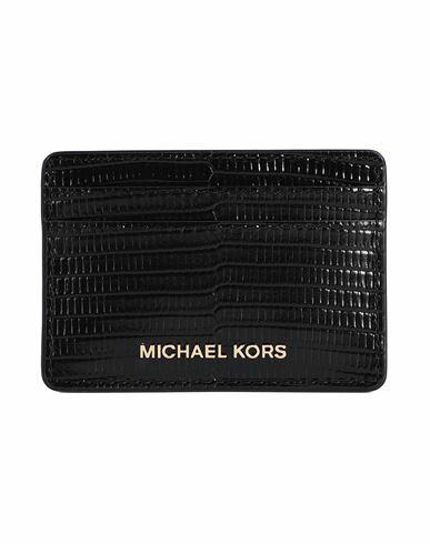 Michael Michael Kors Woman Document holder Black Cow leather Cover