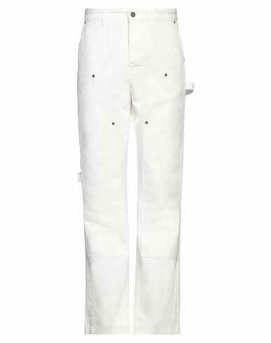 Darkpark Man Pants White Cotton Cover