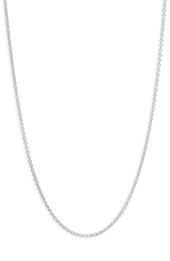 Monica Vinader Fine Chain Link Necklace in Silver Cover