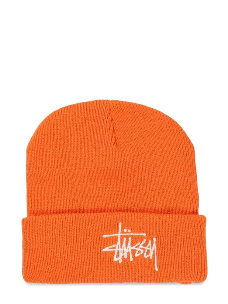 Stüssy embroidered-logo beanie - Orange Cover