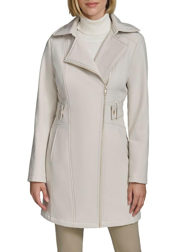 Andrew Marc Women's Saylor Asymmetric Coat - Cream Cover