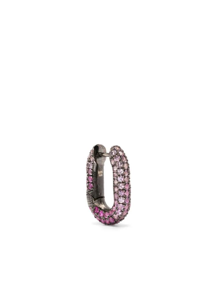 Selim Mouzannar Link pink sapphire single earring - Silver Cover