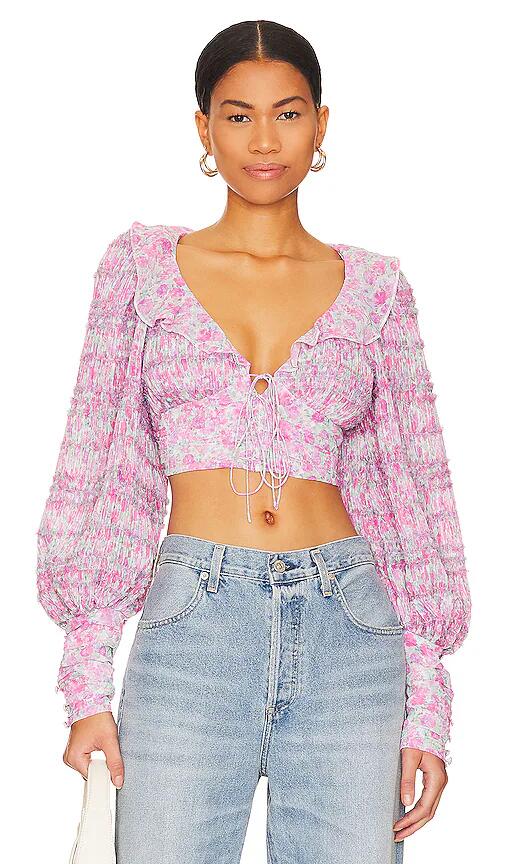 For Love & Lemons Saylor Blouse in Pink Cover