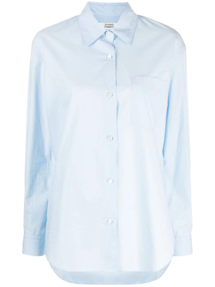 STUDIO TOMBOY long-sleeve cotton shirt - Blue Cover