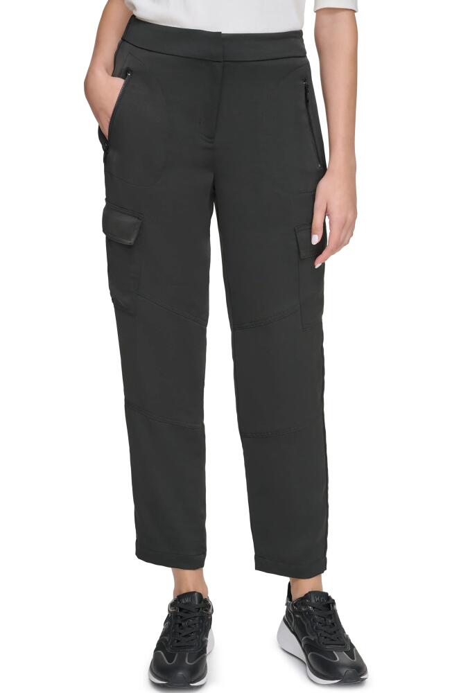 DKNY Cargo Ankle Pants in Black Cover