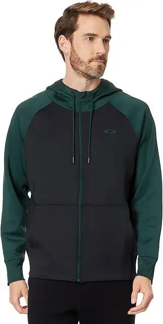 Oakley Sierra DWR Full Zip Hoodie (Hunter Green) Men's Sweatshirt Cover