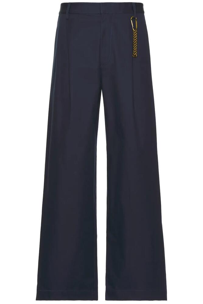 DARKPARK Daniel Wide Leg Trousers in Navy Cover