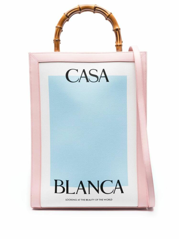 Casablanca Casa tote bag - Blue Cover