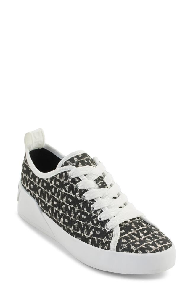 DKNY Mar Sneaker in White/Black Cover