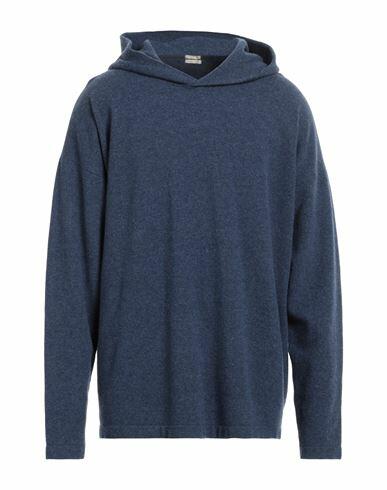 Massimo Alba Man Sweater Navy blue Wool, Cashmere Cover