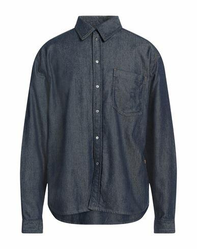 Trussardi Man Denim shirt Blue Cotton, Lyocell, Elastane Cover