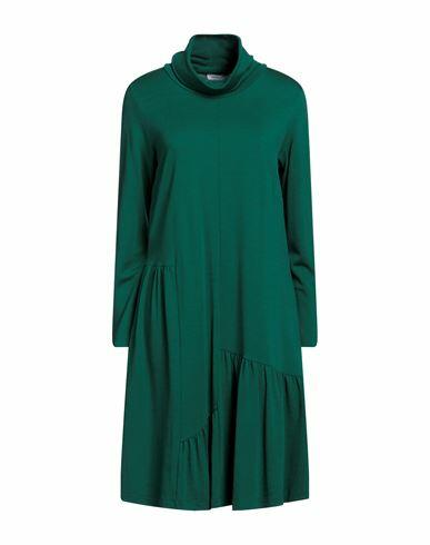 Rosso35 Woman Mini dress Emerald green Viscose, Wool, Polyamide Cover