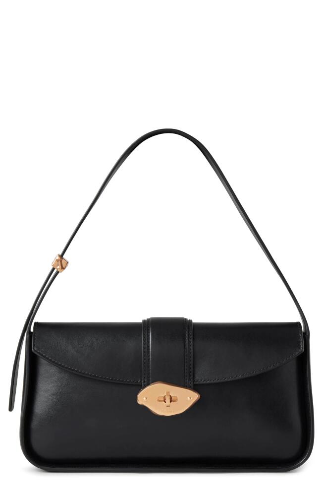 Mulberry Small Lana High Gloss Leather Shoulder Bag in Black Cover