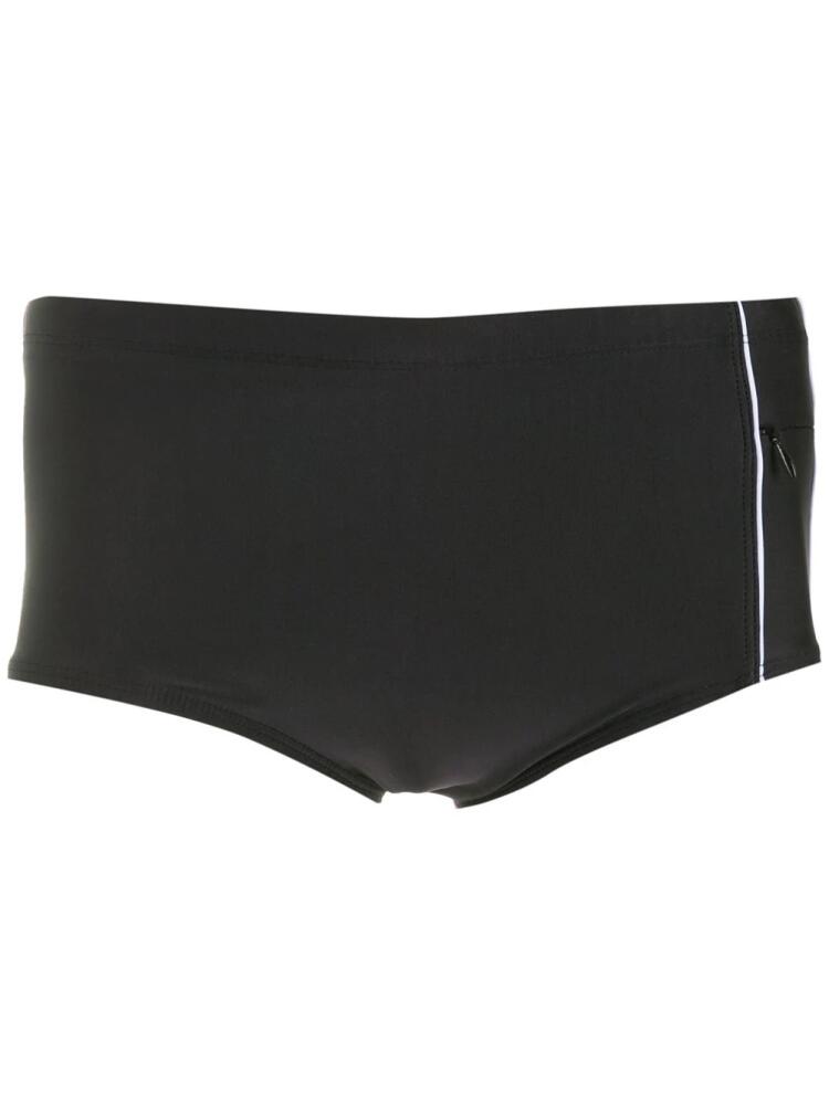 Lygia & Nanny logo patch swim shorts - Black Cover