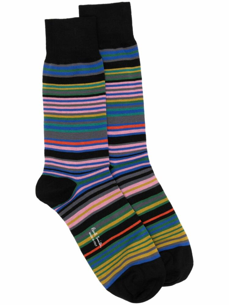 Paul Smith striped ankle socks - Black Cover