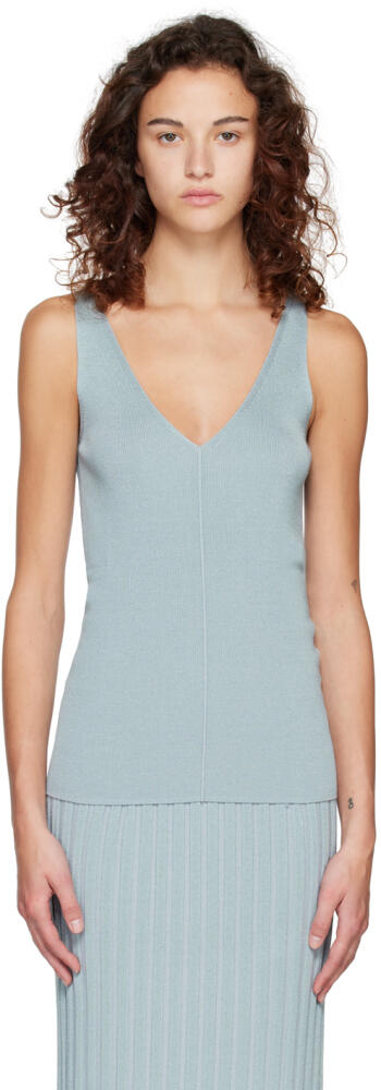 Joseph Blue V-Neck Tank Top Cover