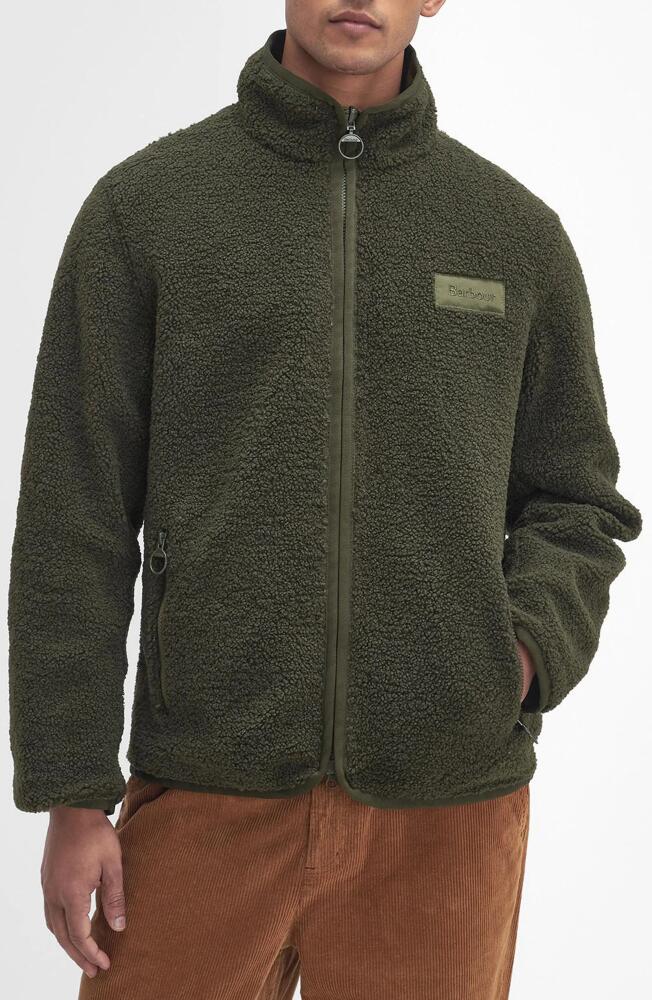 Barbour Reversible Fleece Jacket in Fern Cover