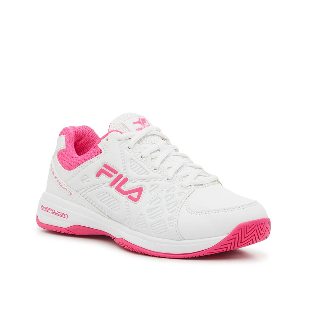 Fila Double Bounce 3 Pickleball Sneaker | Women's | White/Hot Pink Cover