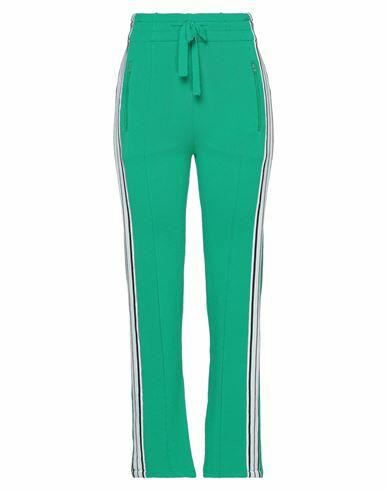 Emma & Gaia Woman Pants Green Viscose, Polyamide Cover