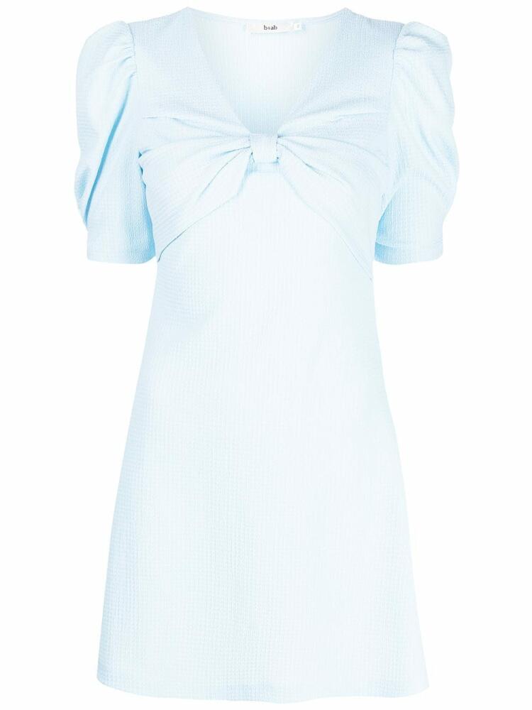 b+ab bow-detail fitted dress - Blue Cover