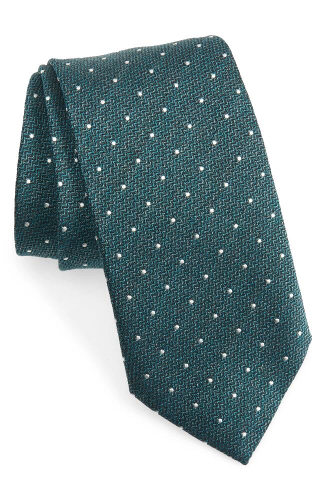 Jack Victor Cotton Blend Tie in Teal Cover