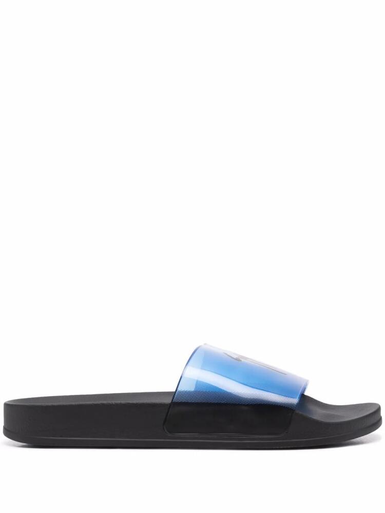 Giuseppe Zanotti logo-print slides - Blue Cover