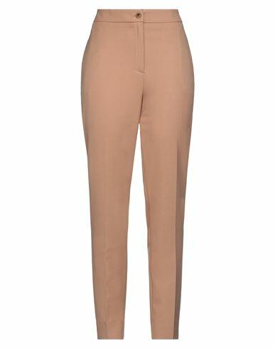 Twinset Woman Pants Brown Polyester, Wool, Elastane Cover