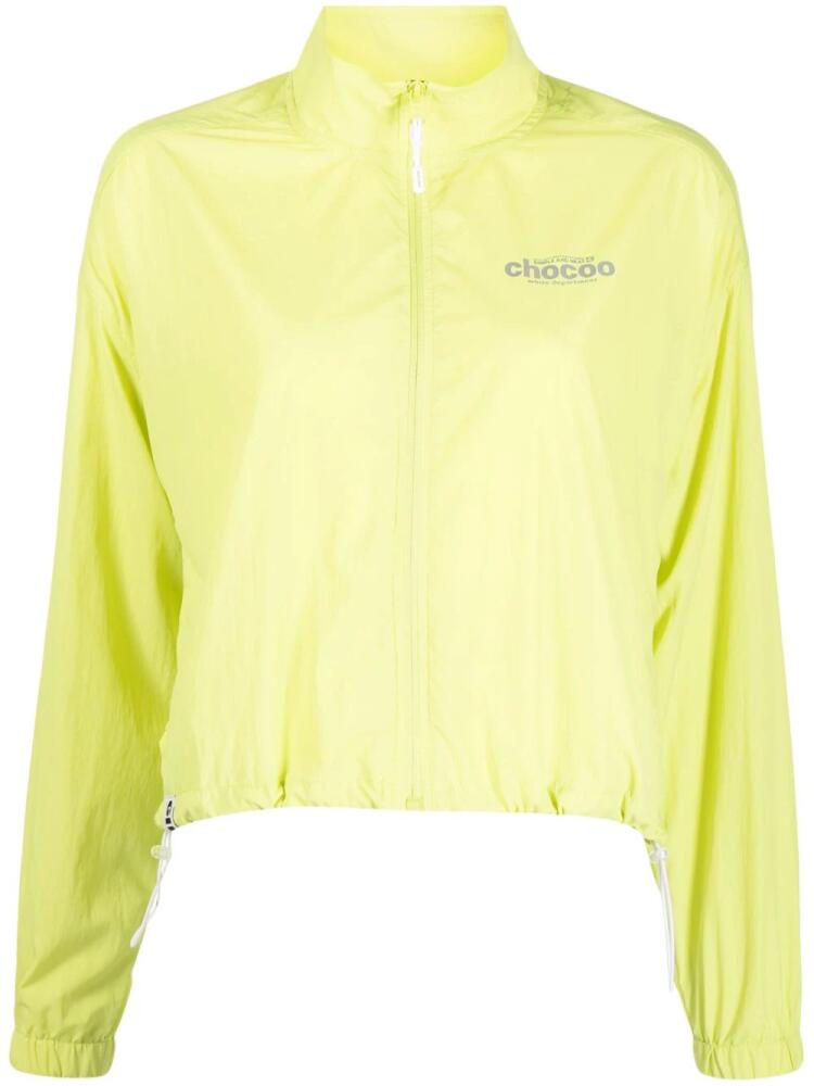 CHOCOOLATE reflective-logo zipped jacket - Green Cover