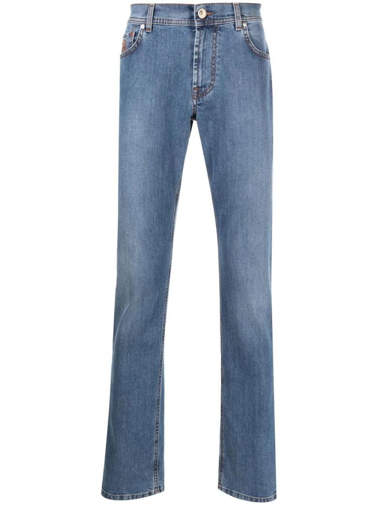 Corneliani slim-cut denim jeans - Blue Cover