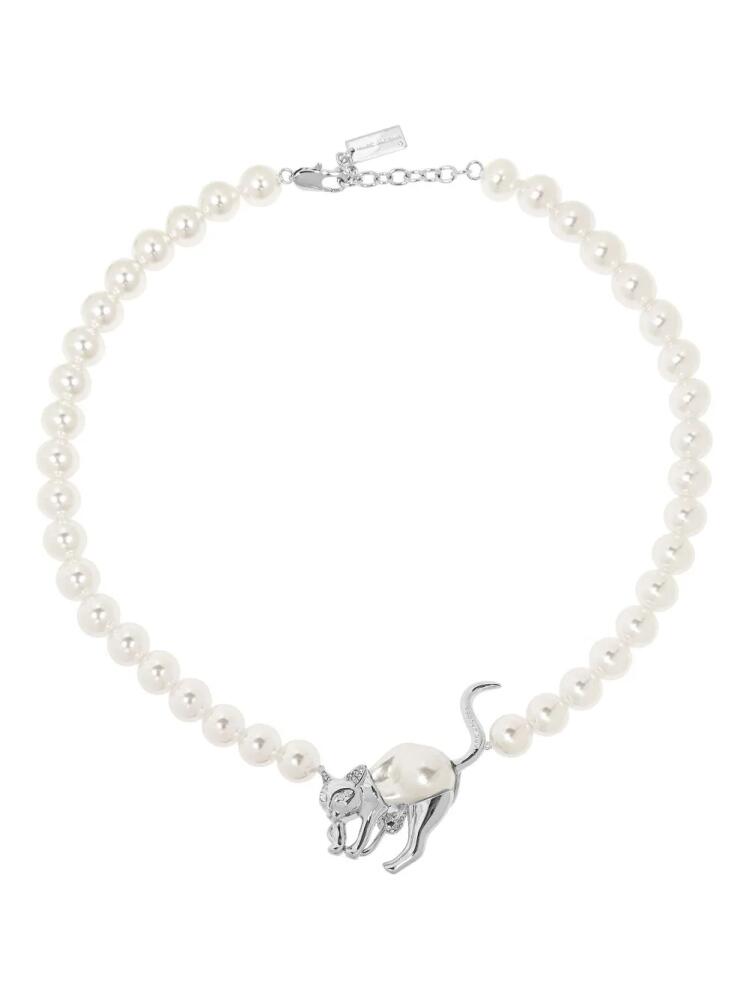 Marc Jacobs The Cat and Mouse pearl necklace - White Cover