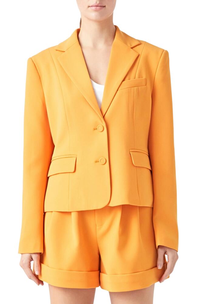 Endless Rose Three-Button Blazer in Clementine Cover