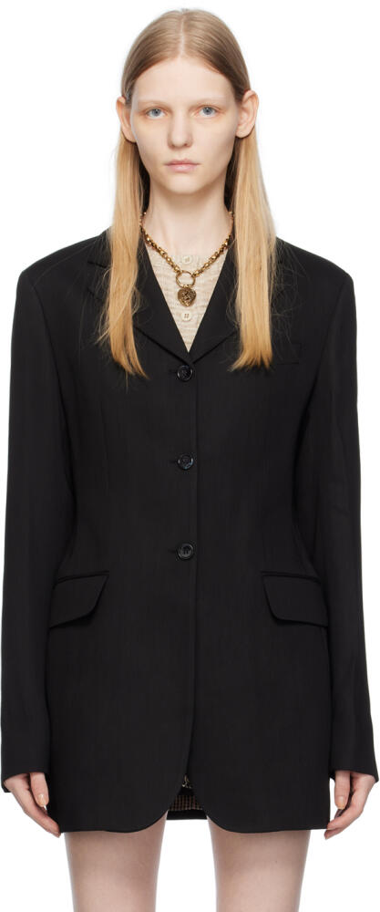 Acne Studios Black Single-Breasted Blazer Cover