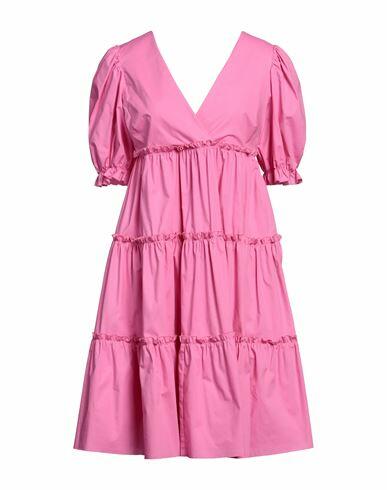 Vivetta Woman Midi dress Pink Cotton, Elastane Cover