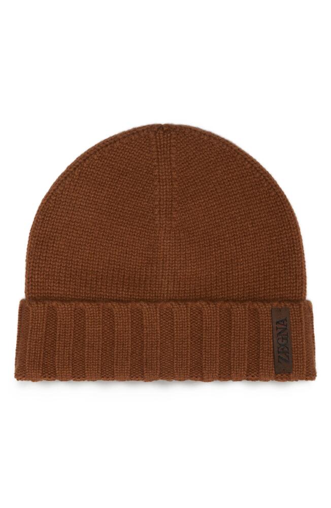 ZEGNA Oasi Cashmere Beanie in Vicuna Cover