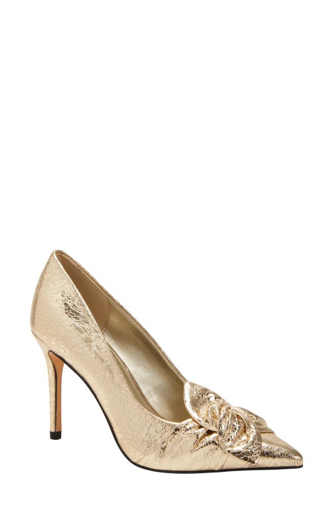 Katy Perry The Revival Bow Pointed Toe Pump in Gold Cover