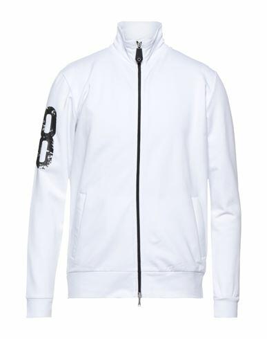 Bikkembergs Man Sweatshirt White Cotton, Elastane Cover