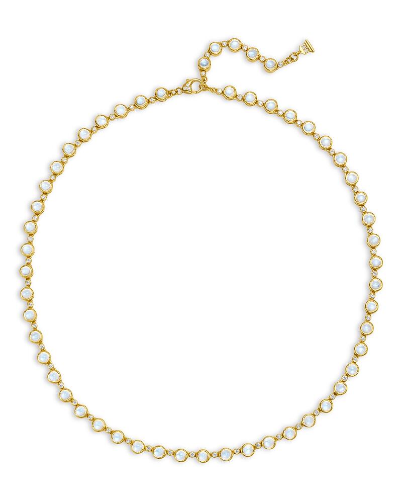 Temple St. Clair 18K Yellow Gold Classic Moonstone & Diamond Collar Necklace, 16-18 Cover