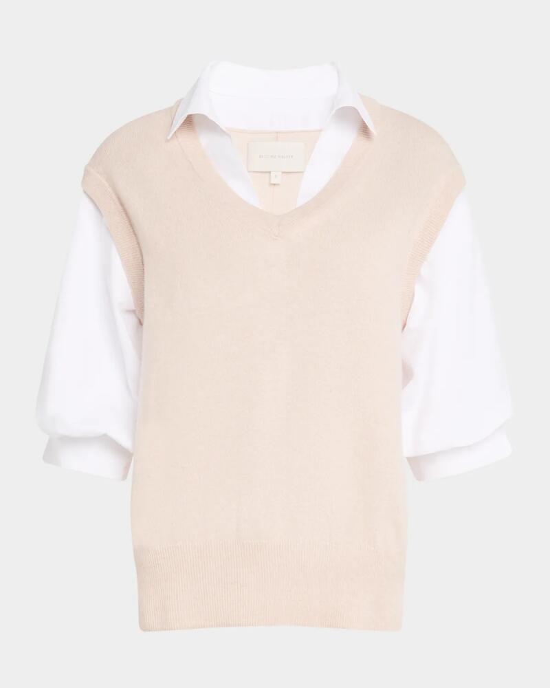 Brochu Walker Kate Layered Wool-Cashmere Shirt Cover