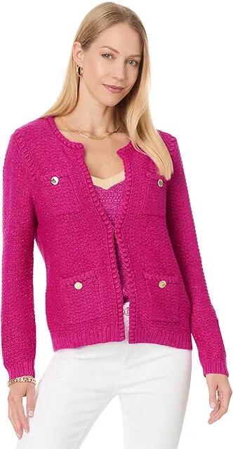 Lilly Pulitzer Kenton Cardigan (Mystique Pink Metallic) Women's Sweater Cover