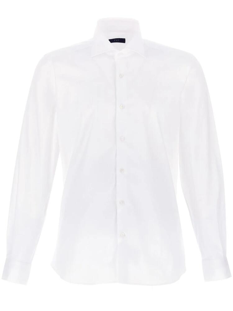 Fay cutaway collar stretch-cotton shirt - White Cover