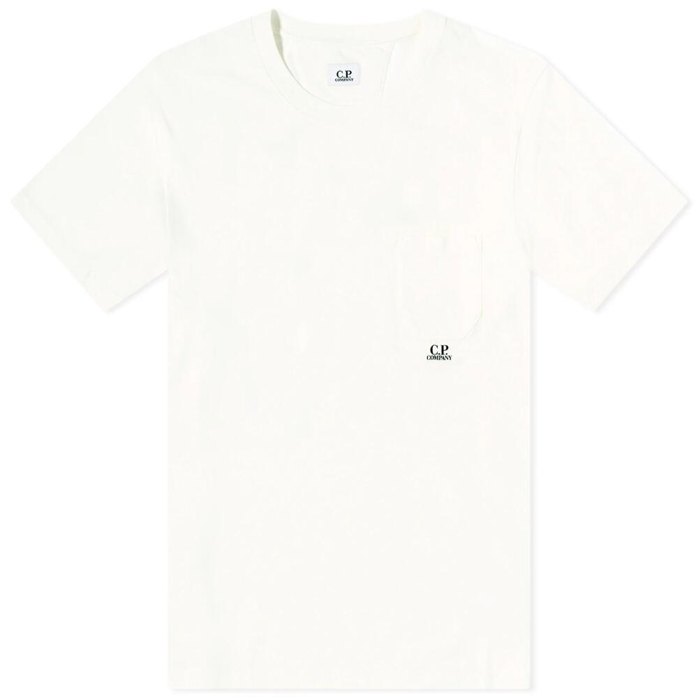 C.P. Company Men's Pocket Logo T-Shirt in Gauze White Cover