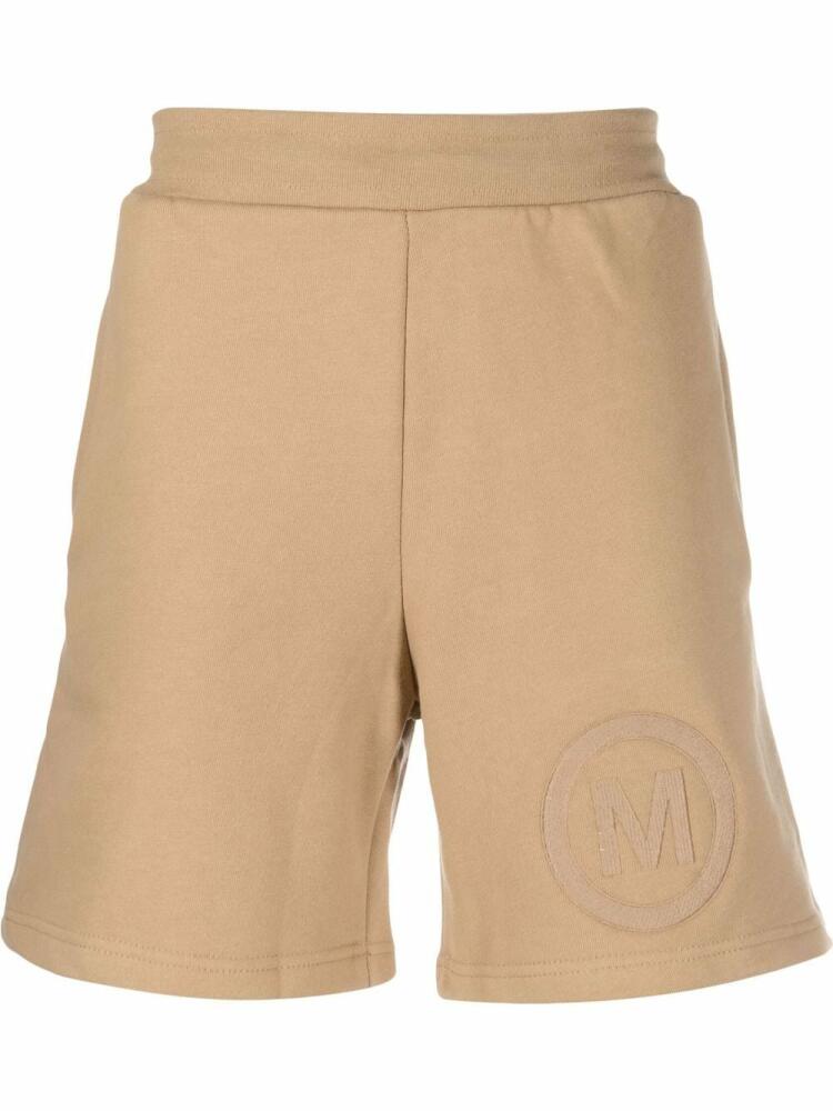 MARKET logo-embroidered cotton track shorts - Brown Cover