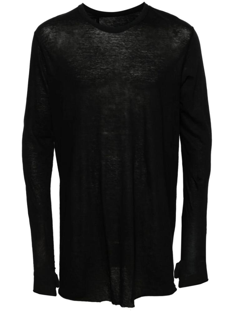 Boris Bidjan Saberi crew-neck long-sleeve T-shirt - Black Cover