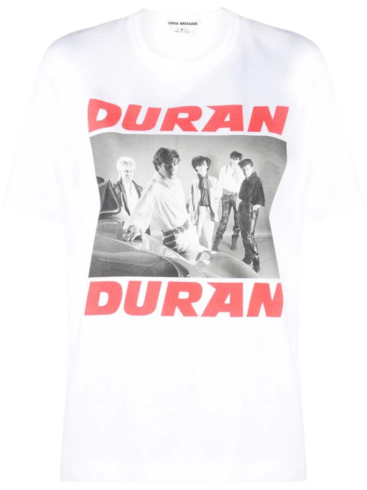 Junya Watanabe Duran Duran cotton T-shirt - White Cover