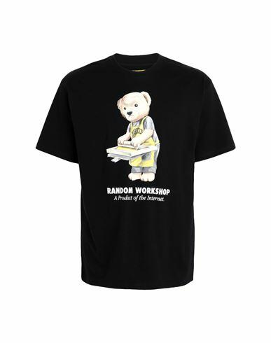 Market Random Workshop Bear Tee Man T-shirt Black Cotton Cover